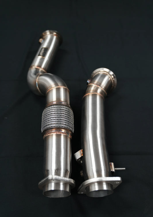 FP AUTO BMW MO-FLOW 3.5" S58 Downpipes M2 M3 M4 G87 G80 G82 G83