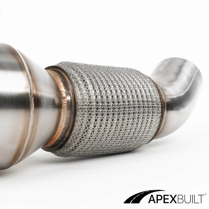 APEXBUILT® BMW G-CHASSIS B58 HIGH-FLOW CATTED DOWNPIPE (2018+)