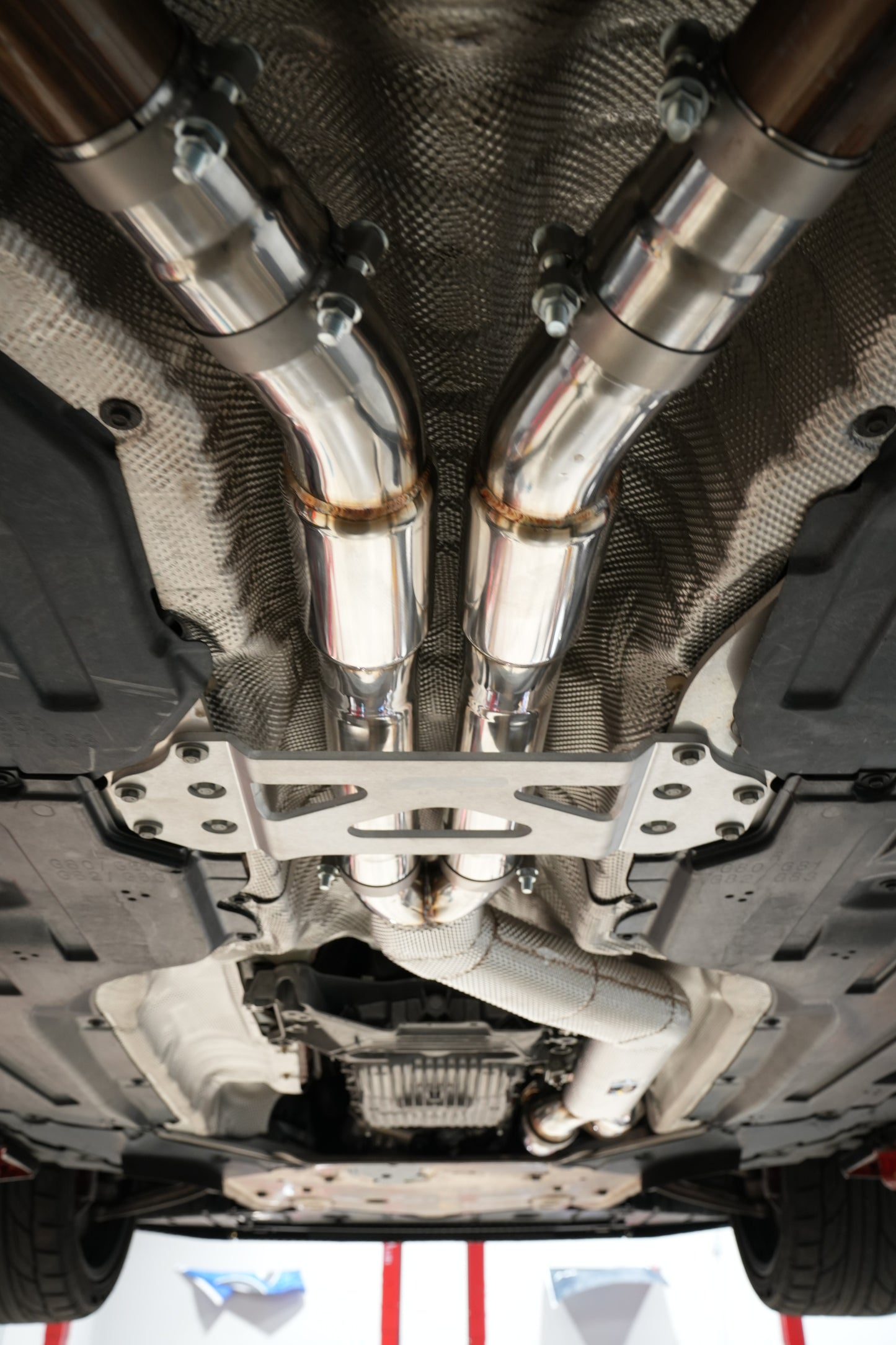 FP AUTO BMW M3/M4 G8X MO-FLOW 4" S58 Resonated Single Midpipe (Brace Included)