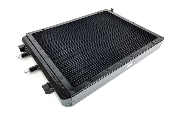 CSF - BMW F8X M3/M4 Front Mount Heat Exchanger w/ rock guard - Black