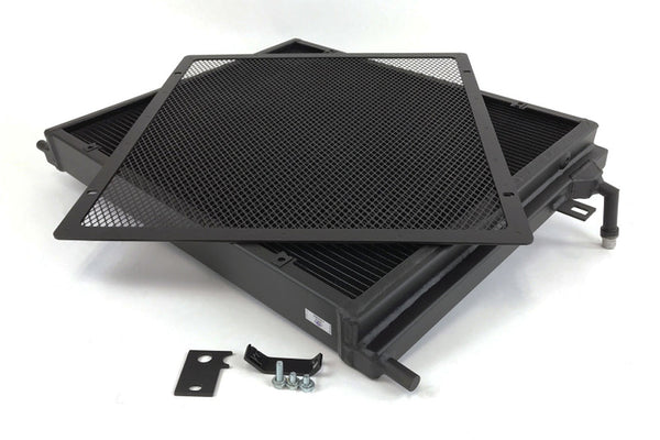 CSF - BMW F8X M3/M4 Front Mount Heat Exchanger w/ rock guard - Black