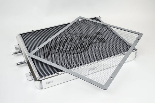 CSF - BMW F8X M3/M4 Front Mount Heat Exchanger w/ rock guard - Silver